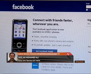 Cukai wajar dikenakan kepada Google dan FB
