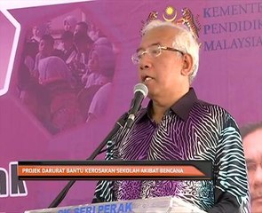 Projek Darurat bantu kerosakan sekolah akibat bencana