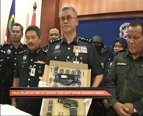 Polis Kelantan percaya senjata diseludup untuk kegiatan samun