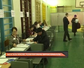 Rakyat Rusia mengundi, pilihan raya diramal berpihak kepada Putin