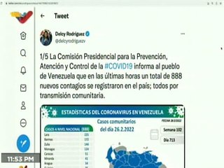 COVID-19 | Venezuela registró 888 casos comunitarios y 501.306 pacientes recuperados