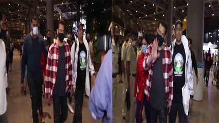 Salman Khan Dubai से लौटते वक्त मुंबई एयरपोर्ट पर मीडिया से कहा ये;; Watch video | FilmiBeat