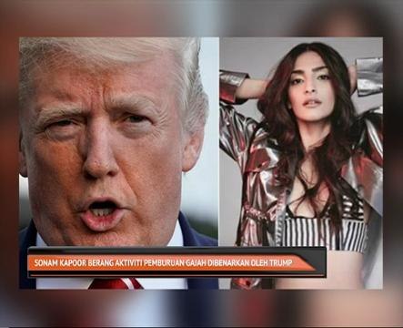 Sonam Kapoor berang aktiviti pemburuan gajah dibenarkan oleh Trump