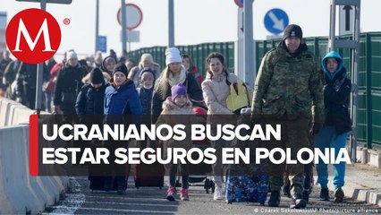 Una estación de tren polaca acoge a miles de refugiados ucranianos