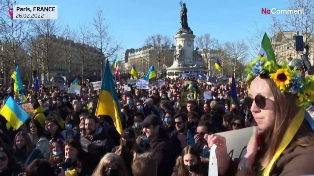 بدون تعليق: مظاهرات في شتى أنحاء العالم تطالب بوقف الحرب في أوكرانيا