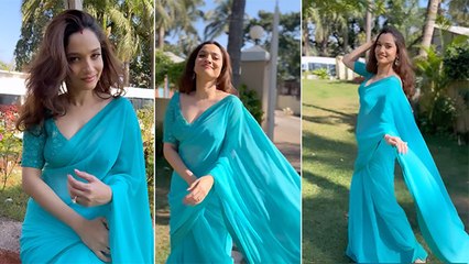 Ankita Lokhande ने Saree पहन किया जबरदस्त Dance Video Viral | Boldsky