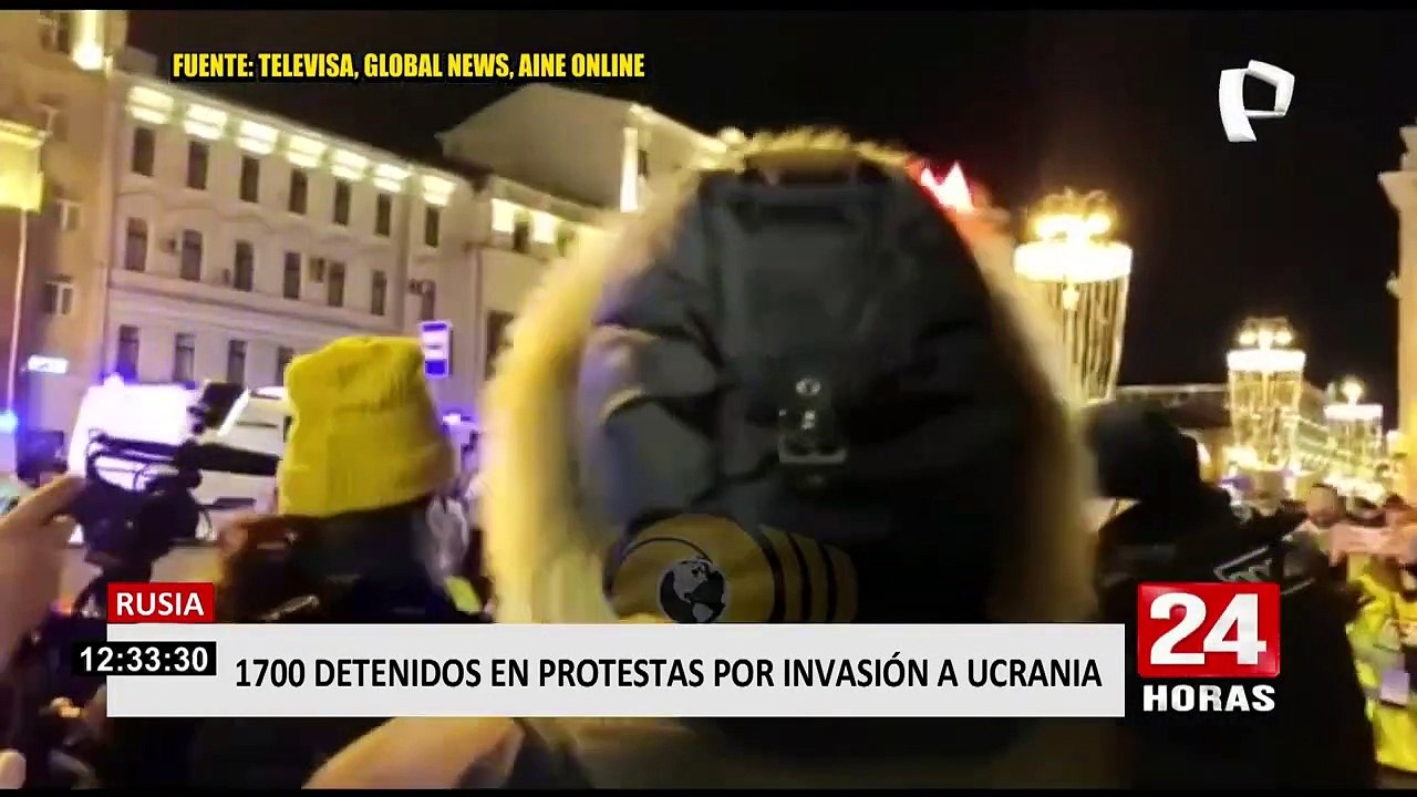 Miles protestan contra guerra: detienen a más de 1700 personas en varias ciudades rusas