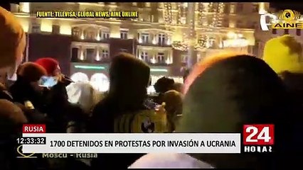 Download Video: Miles protestan contra guerra: detienen a más de 1700 personas en varias ciudades rusas