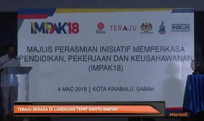 TERAJU berada di landasan tepat bantu rakyat