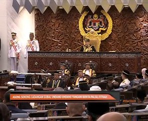 Agong sokong cadangan gubal undang-undang tangani berita palsu fitnah