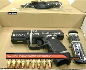 Suami isteri ditahan kerana memiliki senjata api