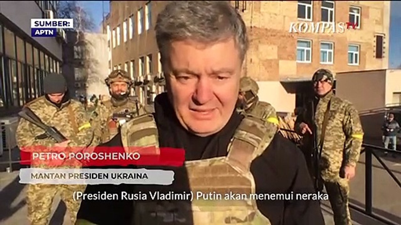 Serangan dari Rusia, Eks Presiden Ukraina: Putin akan Menemui Neraka