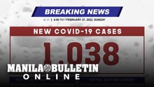 DOH reports 1,038 new cases, bringing the national total to 3,661,049, as of FEBRUARY 27, 2022