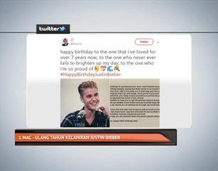 1 Mac - ulang tahun kelahiran Justin Bieber