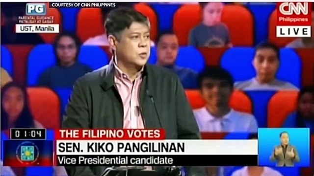 Pangilinan highlights his agriculture advocacy at CNN PH vice presidential debate