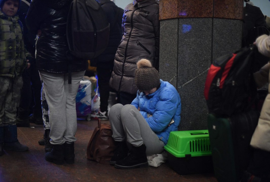 Ukrainer versuchen über Lviv nach Polen zu gelangen