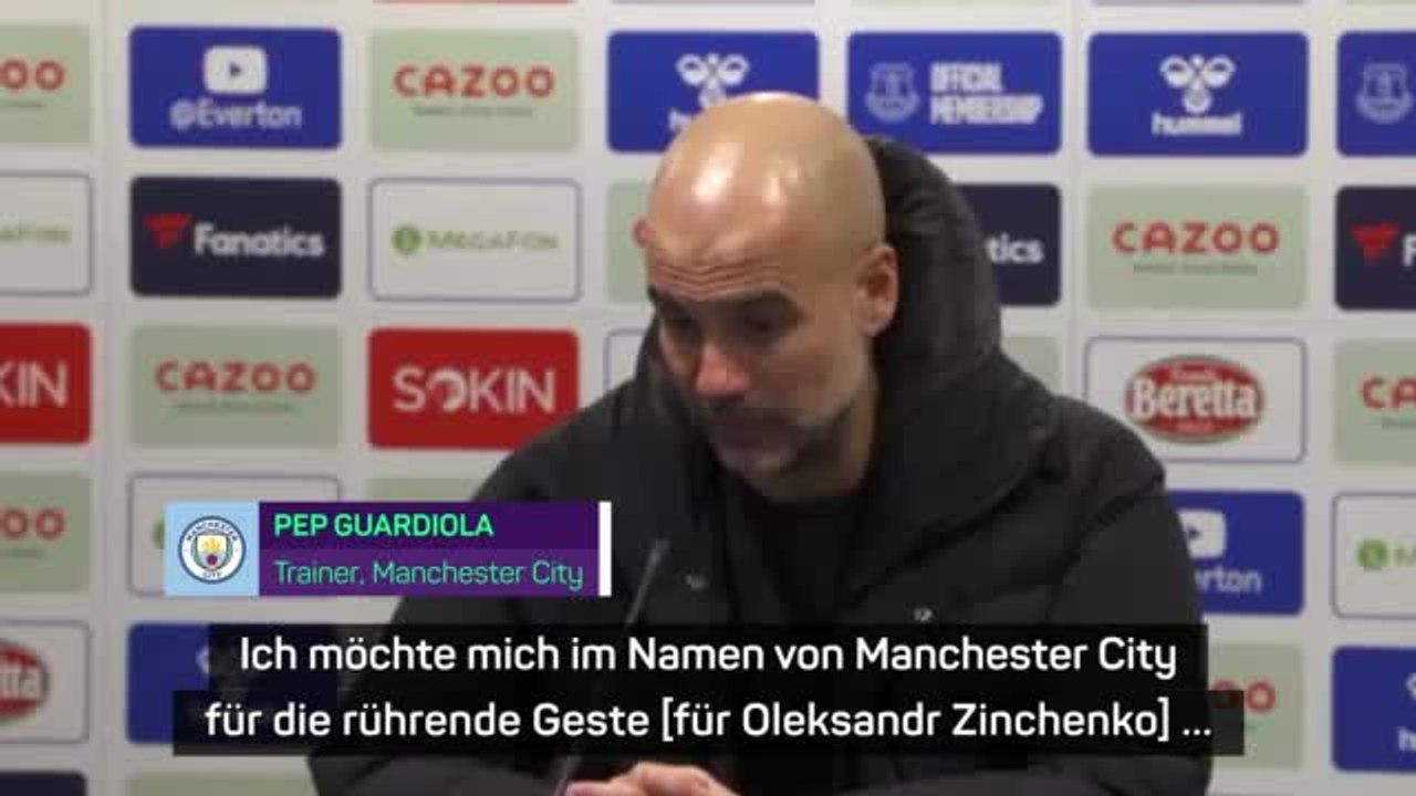 Guardiola bedankt sich für “rührende Ukraine-Geste'