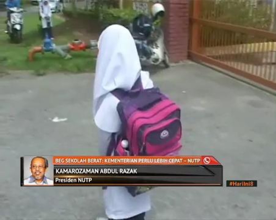 Beg sekolah berat: Kementerian perlu cepat - NUTP