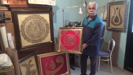 ZONGULDAK - Emekliliğinde tanıştığı naht sanatında usta oldu