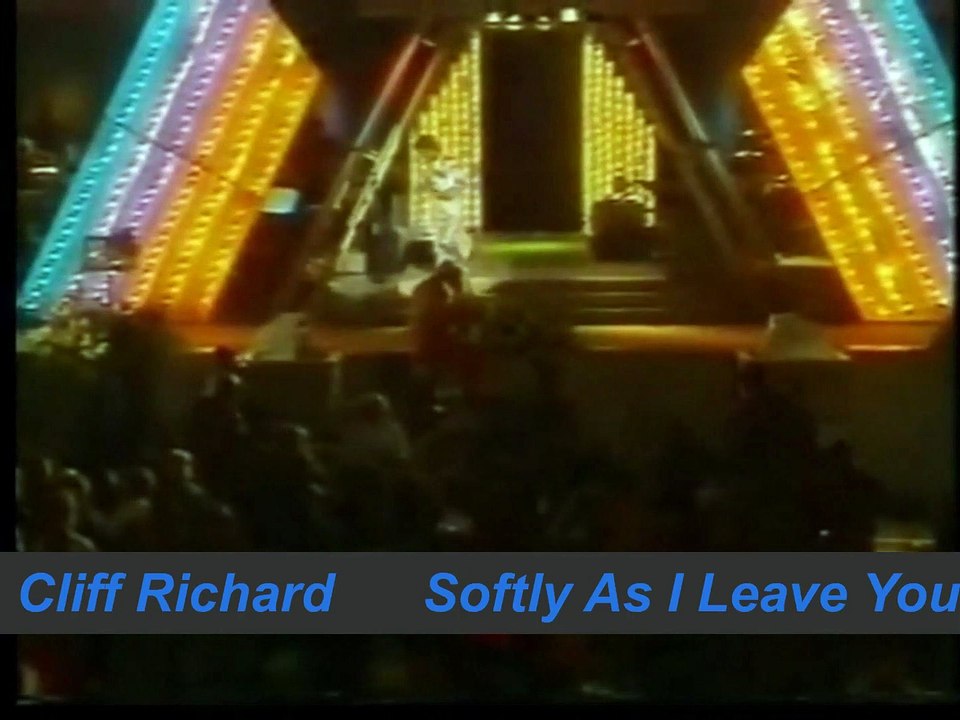 SOFTLY AS I LEAVE YOU by Cliff Richard  - live TV performance 1985 +lyrics