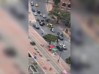 Video aksi tembak hanyalah penggambaran filem