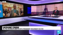 Ukraine Boris Johnson meets with Volodymyr Zelensky • FRANCE 24 English