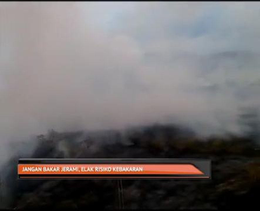 Jangan bakar jerami, elak risiko kebakaran