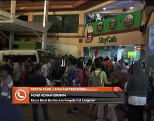 Kereta kabel Langkawi terkandas