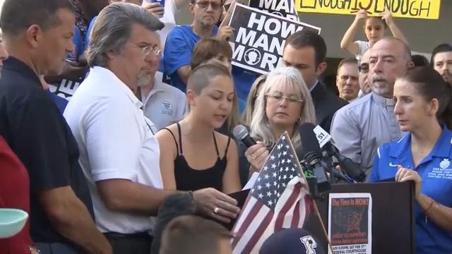 The adults have let us down : Florida students demand stricter gun laws