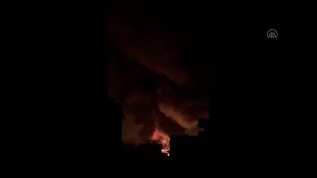 Rusya'nın saldırısında petrol tank çiftliğinin vurulduğu bildirildi