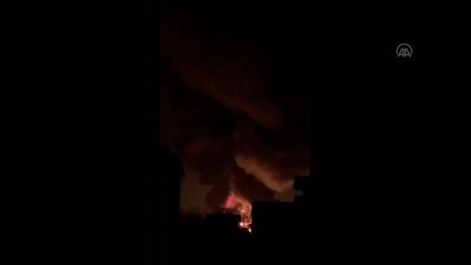 Rusya'nın saldırısında petrol tank çiftliğinin vurulduğu bildirildi