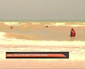 Empat lemas ketika bercuti di Pantai Tok Bali