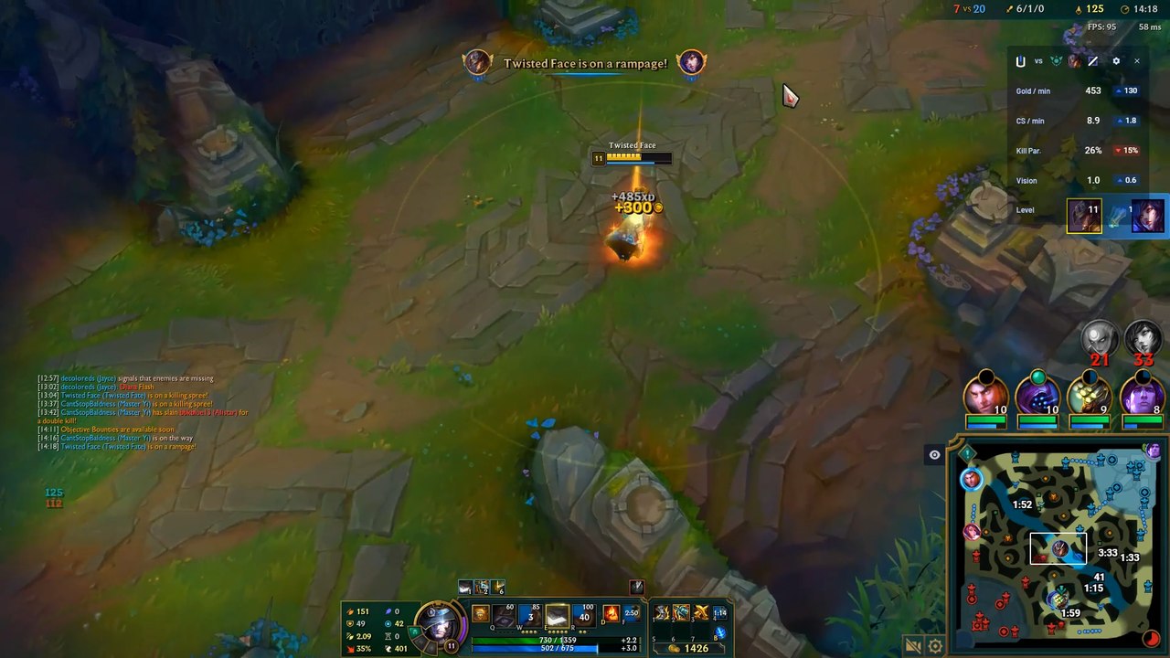 Twisted Fate humilla a una Ahri con un baiteo sobresaliente (League of Legends)