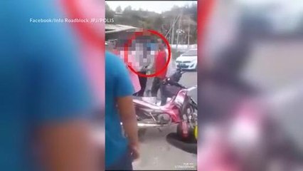 Polis trafik ditumbuk, remaja naik angin ditahan
