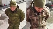 Kiev'de esir alınan Rus askerlerinin görüntüleri paylaşıldı