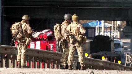 Aftermath of heavy fighting in Kyiv as Russians attempt to take city