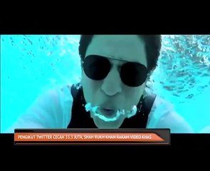 Pengikut Twitter cecah 33.3 juta, Shah Rukh Khan rakam video khas dalam air