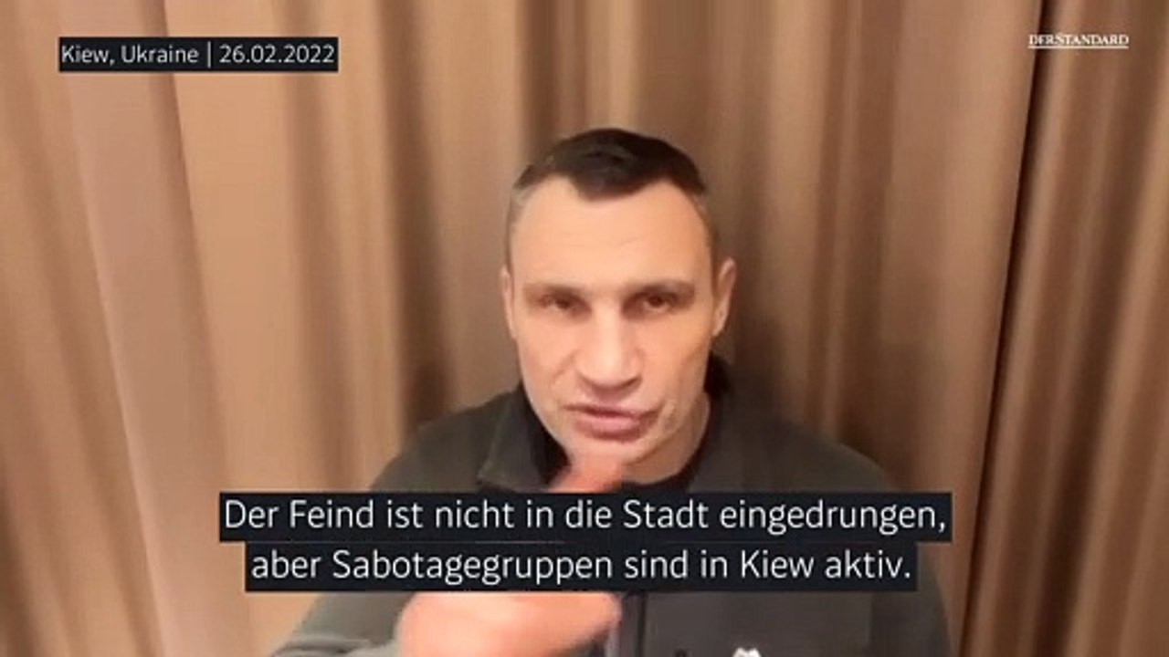 Vitali Klitschko  über 'Saboteure' in Kiew