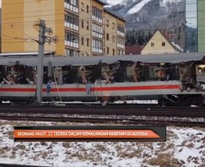 Seorang maut, 22 cedera dalam kemalangan keretapi di Austria