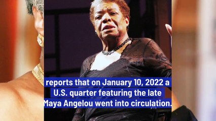 Poet Maya Angelou Becomes the First Black Woman to Appear on the US Quarter