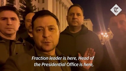 Volodymyr Zelensky takes to the streets to rally people against Russian invaders