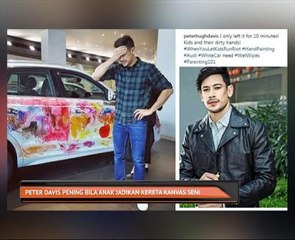 Peter Davis pening bila anak jadikan kereta kanvas seni