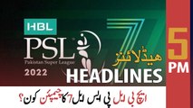 ARY News Headlines | 5 PM | 27th February 2022