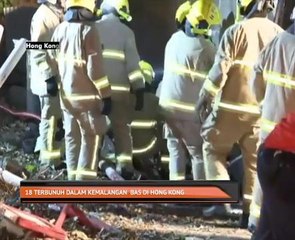 18 terbunuh dalam kemalangan bas di Hong Kong