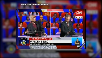 Ilang tumatakbo sa pagka-bise presidente, sumalang sa debate kung saan sinagot nila ang iba't ibang isyu | 24 Oras