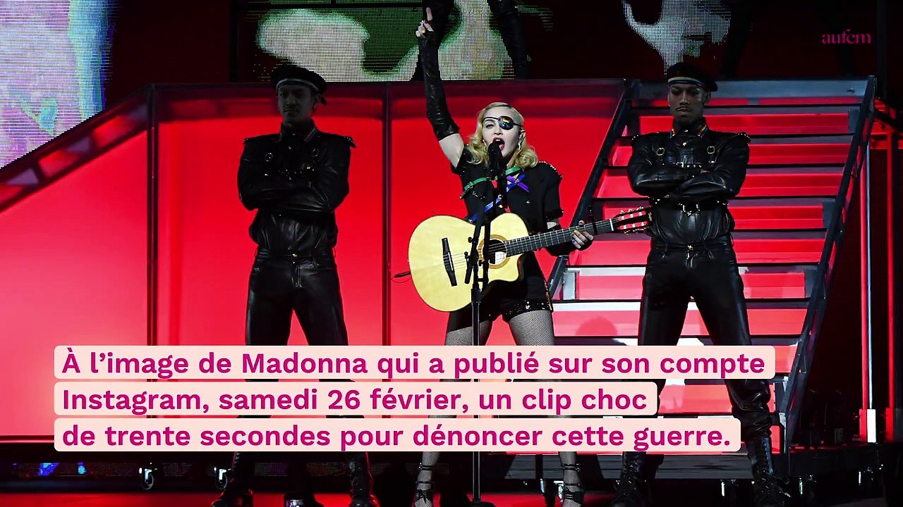 Madonna étrille Vladimir Poutine dans un clip choc en soutien à l’Ukraine