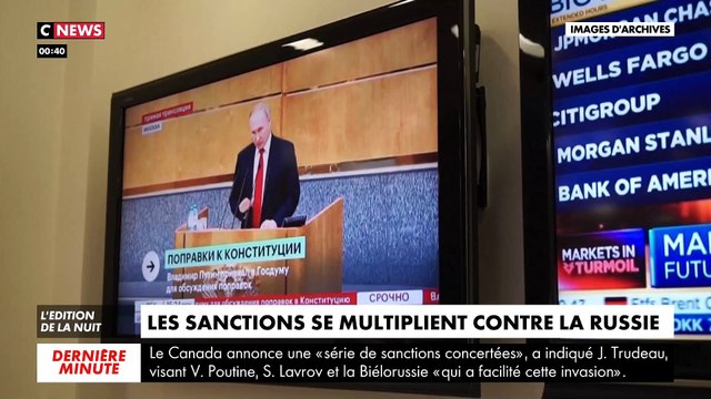 Guerre en Ukraine : Les sanctions contre la Russie se multiplient à travers le monde et en particulier sur le plan économique de la part de l'Europe