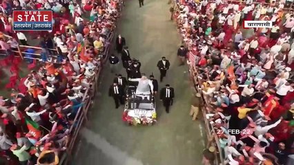 Varansi से  PM Modi का रोड शो Live