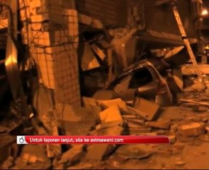 Gempa bumi 6.4 magnitud di Taiwan, beberapa bangunan tumbang