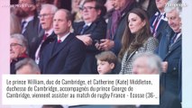 Kate Middleton et le prince William en sortie rugby : George offre un festival de grimaces !